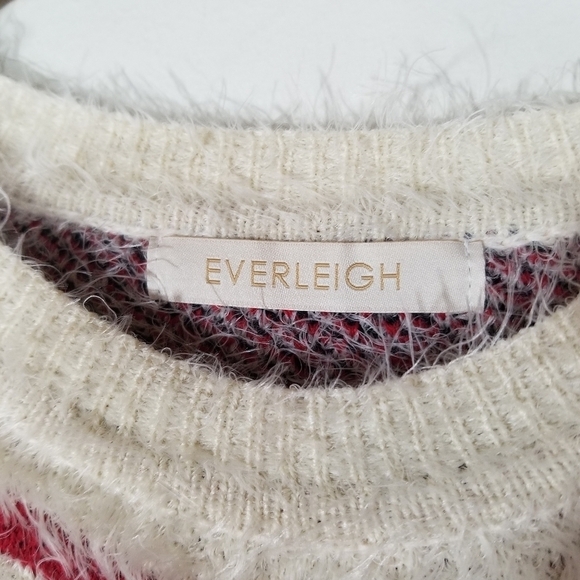 ANTHROPOLOGIE EVERLEIGH Aztec Imitation Mohair Knitted Sweater - Picture 6 of 13